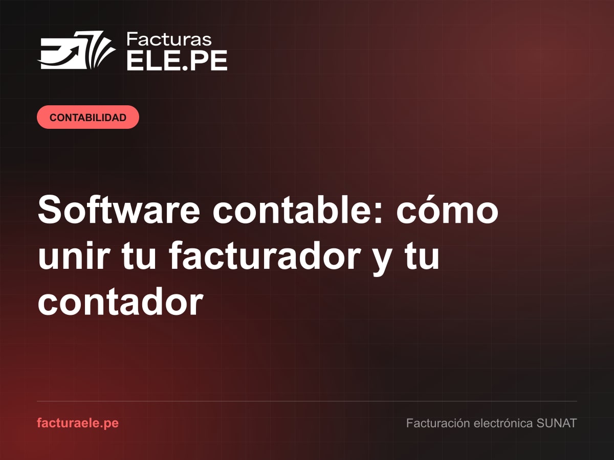 Registros de ventas y compras de Facturas ELE.PE exportados al programa contable del estudio que lleva la contabilidad